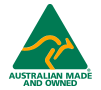 australian made and owned logo