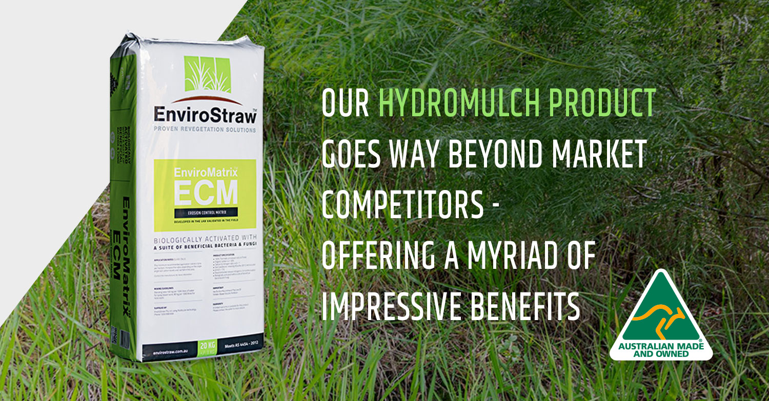 OUR HYDROMULCH PRODUCT GOES WAY BEYOND MARKET COMPETITORS – OFFERING A MYRIAD OF IMPRESSIVE BENEFITS.